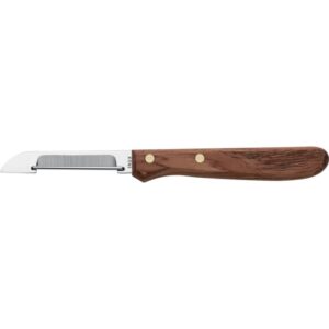 Burgonyahámozó kés, ujjvédelemmel