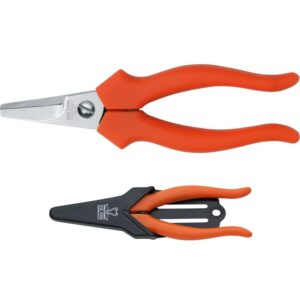 DUE CIGNI Univerzális olló recés, tokkal 15cm