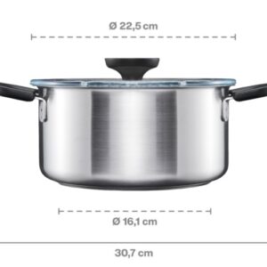 Functional Form lábas, 3L, rozsdamentes acél