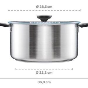 Functional Form lábas, 7L, rozsdamentes acél